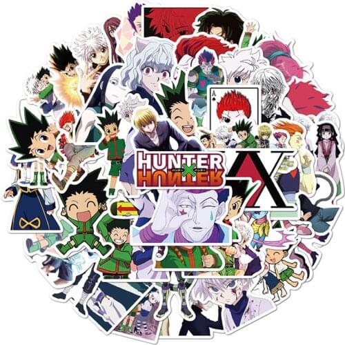 10/30/50pcs/packHUNTER X HUNTER Anime Stickers Waterproof PVC Decal For Car Laptop Suitcase Skateboard Motorcycle For Teens Kids