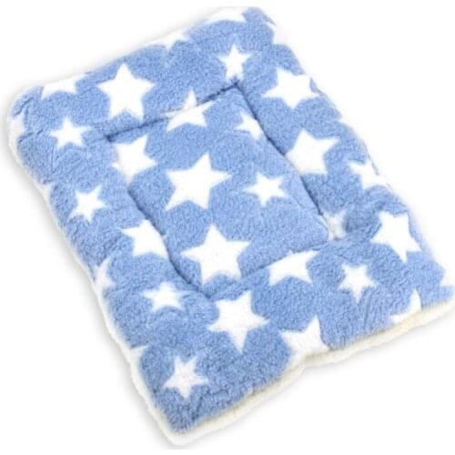 2021 Warm Dogs Mat Sleeping Bed Soft Pad Pet Mat Puppy Dogs Cats Cushion Home Rug Flannel Thickened Pet Soft Fleece Random Color