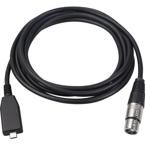 3 Pins XLR Female to Type C Cable Lead Plug Audio Cable Microphone Mic