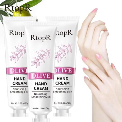 3PCS Olive Oil Serum Hand Care Repair Whitening Moisturizing Nourishing Hand Cream Anti-Chapping Antibacterial Skin Care Cream
