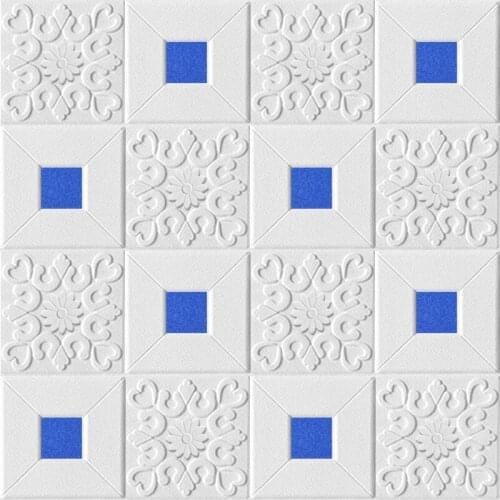 3D Stereo Wall Stickers Self-adhesive Ceiling Decorative StickersTV Background Foam Wallpaper Living Room Decoration