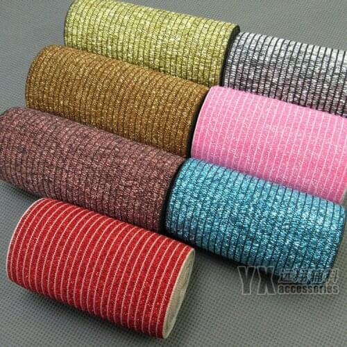 4meters silk elastic webbing fashional new arrival 5cm 7cm 8cm 10cm wide bright stretchy bands for diy skirt dress accessories