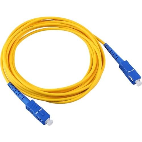 5PCS/lot 5 Meters SC/UPC-SC/UPC Fiber Optic Patch Cord FTTH SM SX 2.0MM or 3.0MM 9/125um Optical Fiber Jumper Cable