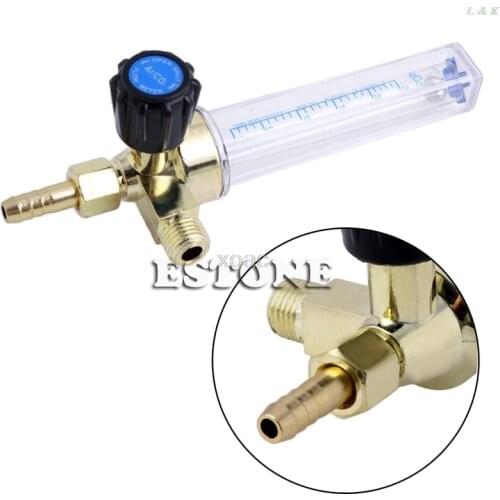 7mm Barb 1/4PT 0.15 MPA Flow Meter Gas Argon AR/CO2 Regulator Welding Weld M08 dropship