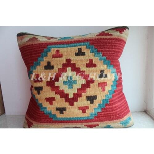 Free Shipping 45x45cm (18"x18") handmade Kilim Woolen pillow, Turkish pillow cushion, Romantic exotic style, NO INSERTION