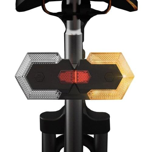 BORUiT 1 Set Smart Wireless Remote Control Bicycle Taillight Bike Turn Signals Tail Lamp Cycling Safety Warning LED Rear Light