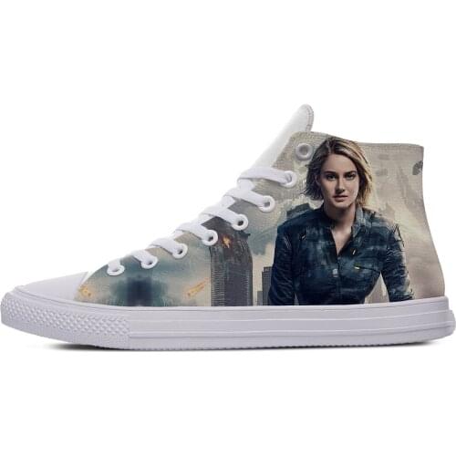 Casual Shoes Mens White Movie For Divergent Comfort Walking Shoes Lace Up Men Fashion Footwear Man And Woman