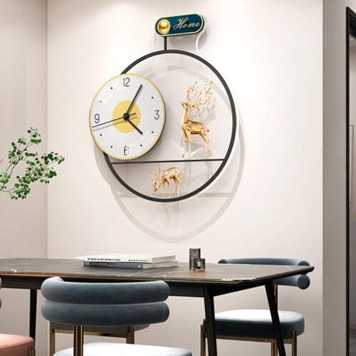 Big Size Wall Clock Arabic Numbers Luminous Electronic Silent Wall Clock Gold Color Orologio Da Parete Bedroom Watch DL60WC