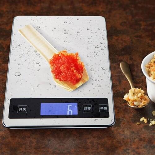 Digital Multi-function Food Kitchen Scale 5kg 10kg/g Stainless Steel Platform Baking Electronic Scale LCD Balance Measuring Tool