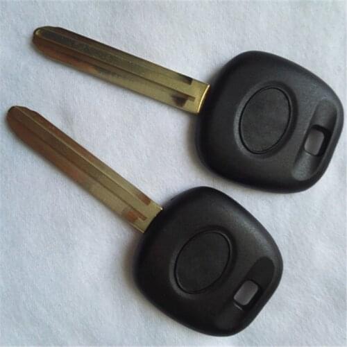 DAKATU With Logo Transponder Key Shell Auto Car Key Cover Case Replacement for Toyota RAV4 PRADO Camry Reiz Toy43 Blade