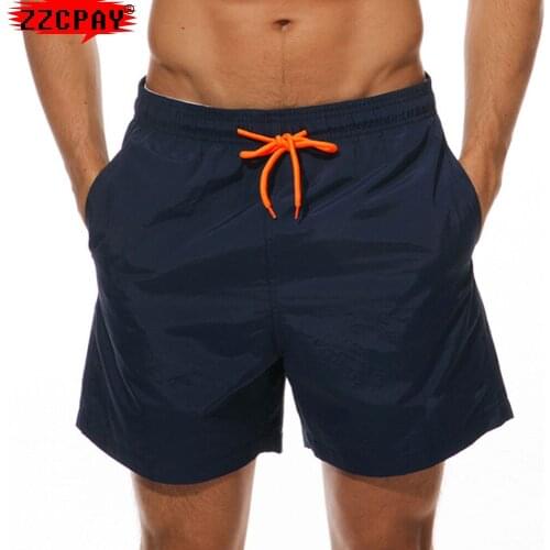Hot Mens Shorts Surf Board Shorts Summer Sport Beach Short Pants Sweatpants Solid Color Pocket Swimsuit Boardshorts 4XL