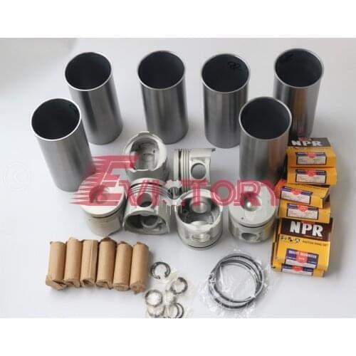 For ISUZU 6BG1-TC 6BG1T overhaul rebuild kit water pump bearing gasket piston liner