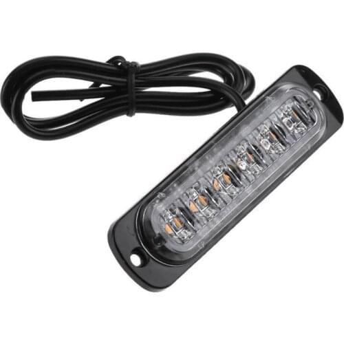 Kit Strobe Lights Lens Replacement Set Warning 18W 333mA 6 LED Bar Car