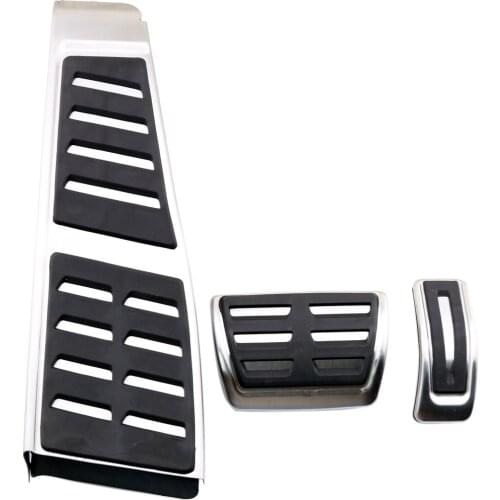 AT Mat Gas Fuel Brake Foot Rest Pedal Cover Fit For Audi A4 B8 A5 Q5 8R 2008-2015 RHD Accessories Pad Moulding