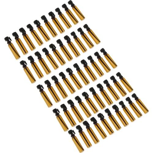 Set of 50 Dropper Bottles for Essential Oils, Perfect for Traveling or Sampling, Conveniently Fits in Your Purse