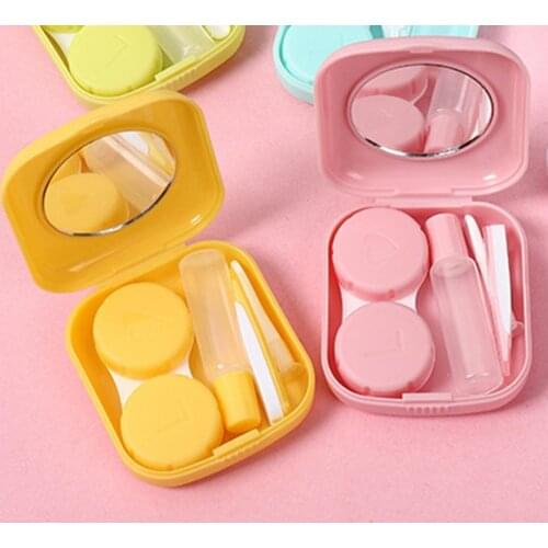 Portable Cartoon Contacts Lense Case Cute Travel Storage Box Container Holder Refillable Bottles & Accessories