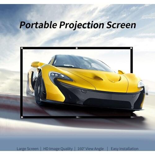 Portable Foldable Projection Screen 120inch Projection Screen HD projector screen Polyester projection screen for Office home