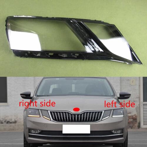 For Skoda Octavia 2018 2019 Headlights Cover Headlights Shell Mask Boutique Transparent Cover Lampshdade Headlamp Shell