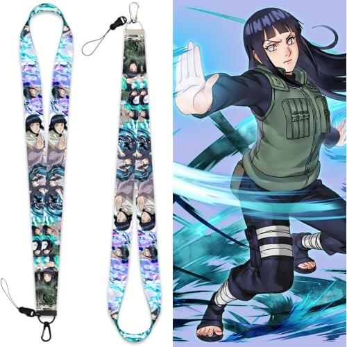 Anime Mukai Hinata Lanyard Keychain Peripheral Pendant Detachable Cassette Rope Hand Strap