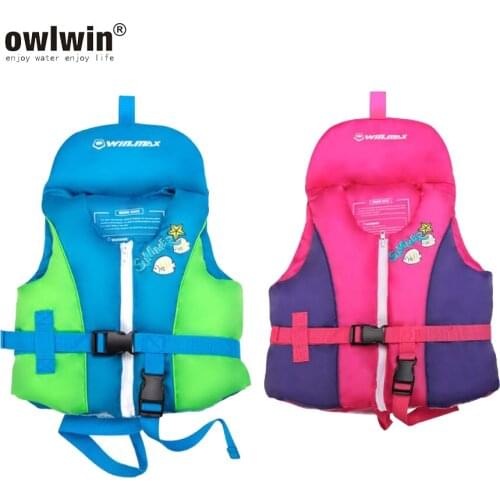 1-10 years life jacket life vest baby girl boy water swimwear swim suit blue red color