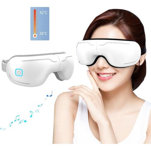Eye Massager Smart Airbag Vibration Eye Care Instrument Hot Compress Bluetooth Eye Massage Glasses Fatigue Pouch & Wrinkle