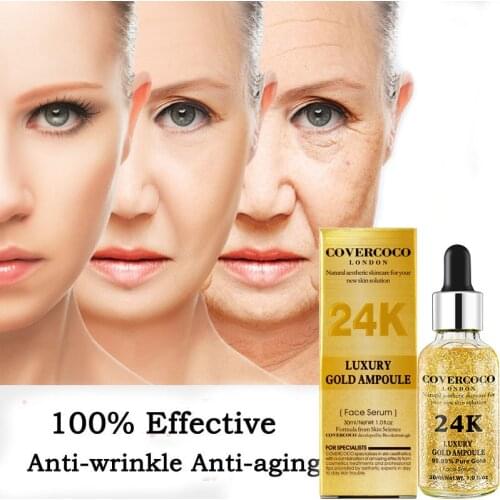 24K Gold Face Serum Moisturizer Essence Cream Whitening Day Creams Anti Aging Anti Wrinkle Firming Lift Skin Care Essence TSLM2