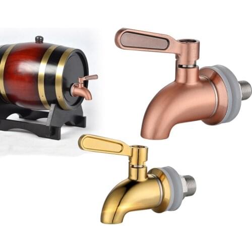 304 Stainless Steel Water Dispenser Faucet Rose Gold/Gold 16mm Tap Draft Beer Faucet for Home Brew Fermenter Wine Draft Beer