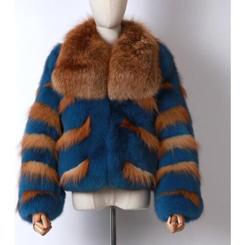 Fur real jacket ladies natural fox fur jacket women real fox fur winter coat full pelt fox fur jacket
