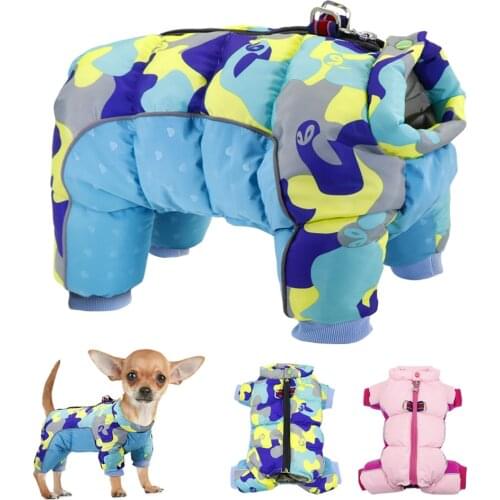 Winter Pet Dog Clothes Warm Dog Jacket Coat Waterproof Puppy Clothes for Small Dogs Pets Clothing For French Bulldog Chihuahua