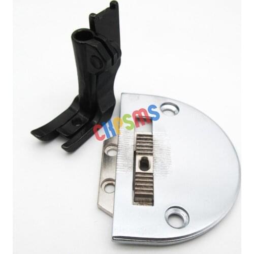 1SET #18030+18031+10795+10796 NEEDLE PLATE & FEED DOG & DOUBLE TOE WALKING FEET SET FIT FOR JUKI DNU-241,DNU-1541 CONSEW 206RB