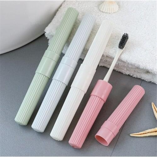Health Tooth Brushes Protector Toothbrush Tube Cover Case 1pc Dustproof Wheat Straw Portable Travel Toothbrush Box cover