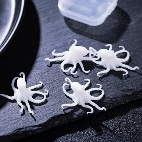3D Octopus Resin Filler Handmade Plastic Octopus Model Decoration Epoxy Filling Material DIY Crafts Jewelry Making
