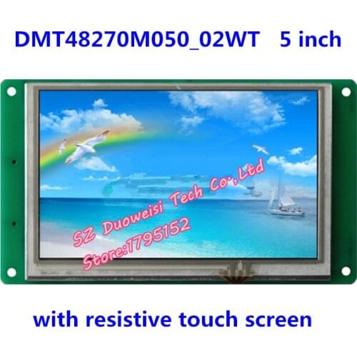 5" Mini DGUS LCD module resistive touch screen DMT48270M050_02W serial screen