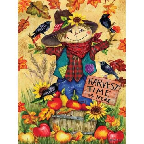 5D Full Drill Square Diamond Painting Cartoon Needlework Diamond Embroidery Thanksgiving Picture Rhinestone Wall Art