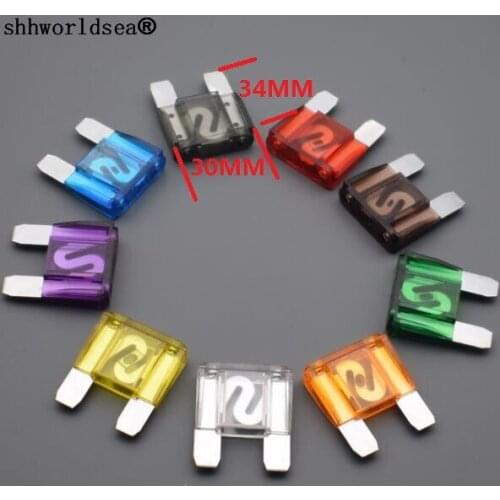 Shhworldsea 10pcs Assorted MAXI Fuse 20A 30A 40A 50A 60A 70A 80A 100A 120A Auto Fuse Blade Fuse for Automotive