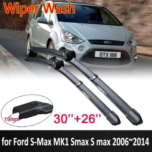 Car Wiper Blades for Ford S-Max MK1 Smax S max 2006~2014 Front Window Windshield Windscreen Car Accessories 2007 2008 2009 2010