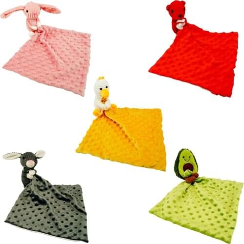Baby Soother Appease Towel Soft Animal Doll Teether Infants Comfort Sleeping Nursing Cuddling Blanket Toys