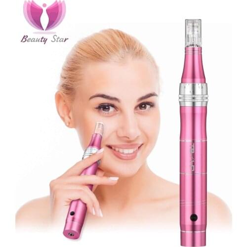 Electric Derma Pen Micro Tiny Needles Tattoo Microblading Derma Face Skin Therapy Scar Wrinkles Removal Microneedle Skin Care