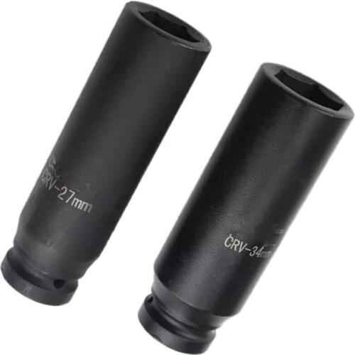 1/2 Inch 150mm Lengthened Heavy Duty Sleeve Hex bolt nut 24mm-41mm for electric impact wrench air impact wrench Metric socket