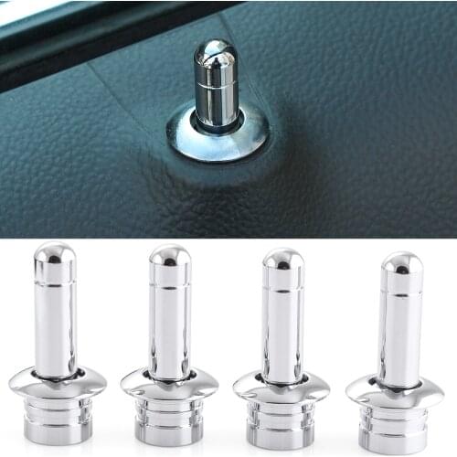 Hightling For Cruze Plating Door Lock Stick Pin Cap Set+Holding 8PCS for Cruze auto accessories