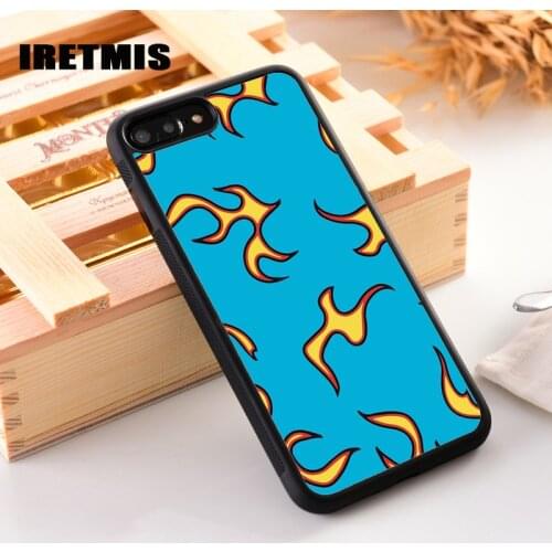 Iretmis Rubber Silicone Phone Cover Case For iPhone 6 6S 7 8 PLUS X XS XR 11 Pro Max Golf Wang Flame Design