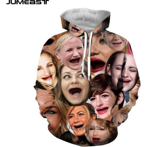 Jumeast Brand Men/Women 3D Printed Sweatshirt Many People Long Sleeve Fashion Cap Hoody Sport Pullover Spring Hoodies