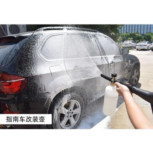 High pressure PA foam pot car washer foam water gun set fan-shaped watering can household brush pump snowflake water grab access