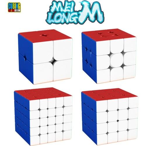 MoYu Cubing Classroom Meilong 3M 2M 4M 5M 2x2 3x3 4x4 5x5 Magnetic Cube MoYu 3x3 Magic Cube Magnetic Puzzle Toys for Kids