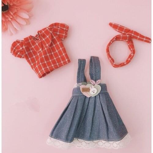 Doll Clothes 30cm Cute Casual 1/6 BJD Dress Skirt Suit for Dressing Up Fashion Doll Accessories DIY Toys Birthday Gifts for Girl