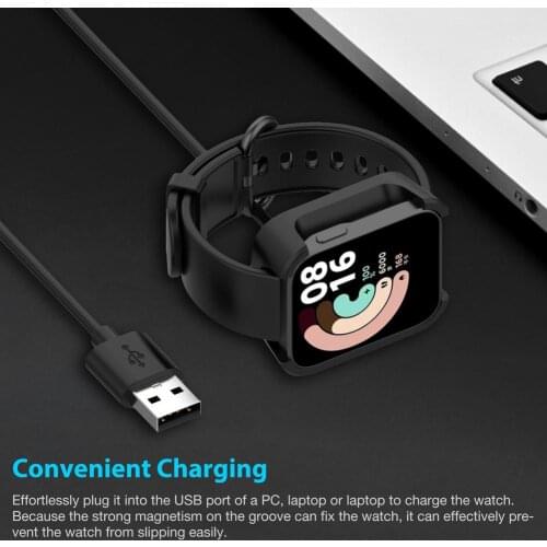 1M Magnetic Bracelet USB Charging Cable Cord Smart Watch Accessory Safe And Fast For Xiaomi Mi Watch Lite/Redmi Watch Lite