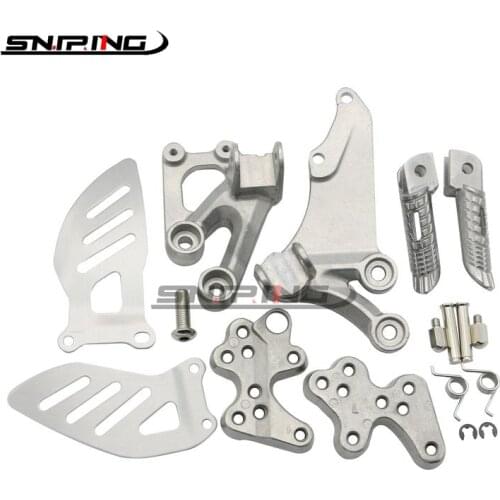 Motorcycle Front Silver Footrest For SUZUKI GSXR600 GSXR750 06-09 Footrest Brackets GSXR 600 750 K6 K8 2006-2009