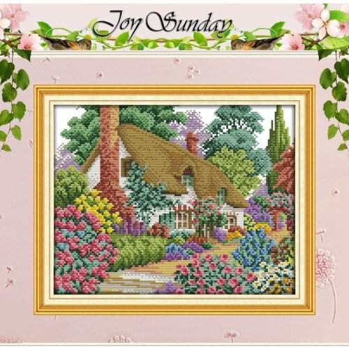 Midsummer Hut Patterns Counted Cross Stitch 11CT 14CT Cross Stitch Set Wholesale Scenery Cross-stitch Kit Embroidery Needlework