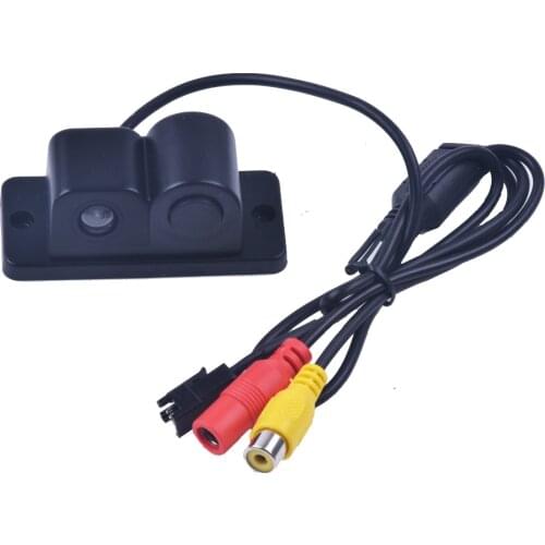 New 2 in 1 LED Sound Alarm Car Reverse Backup Video Parking Sensor Radar System with CCD Rear View Parking Camera
