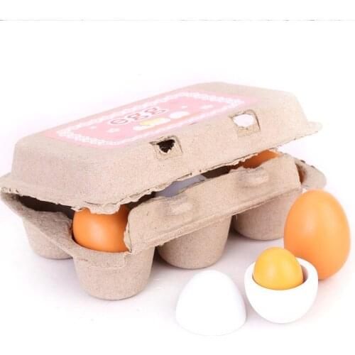 Newest Arrivals 6PCS Eggs Yolk Pretend Play Kitchen Food Cooking Kids Children Baby Toy Funny Gift
